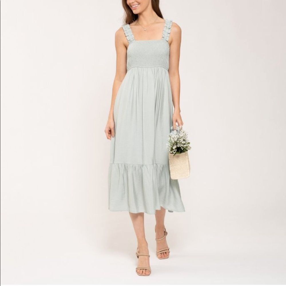 Smoked midi dress